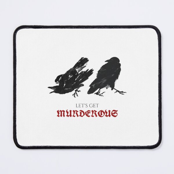 Item preview, Let’s Get Murderous Crow Gothic Print designed and sold by NitegeistStudio.