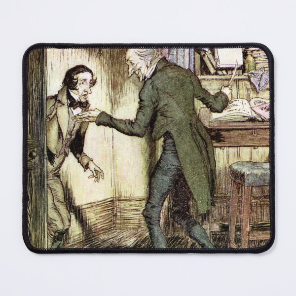 Item preview, Scrooge gives Crocket a raise - A Christmas Carol - Arthur Rackham designed and sold by forgottenbeauty.