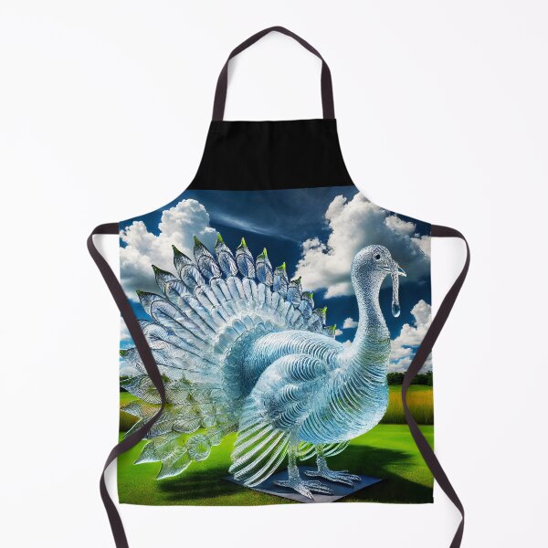 Item preview, Glass Turkey on Field – Unique Animal Illustration designed and sold by EmeraldeaArt.