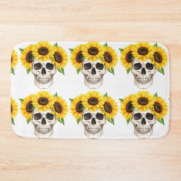 Item preview, SKULL WITH SUNFLOWER CROWN designed and sold by cubiask.