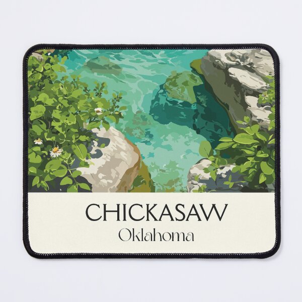 Item preview, Chickasaw National Recreation Area Vintage Poster | Travertine Creek Art Print | Sulphur OK Decor designed and sold by TuncGK.