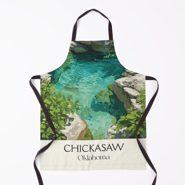 Item preview, Chickasaw National Recreation Area Vintage Poster | Travertine Creek Art Print | Sulphur OK Decor designed and sold by TuncGK.