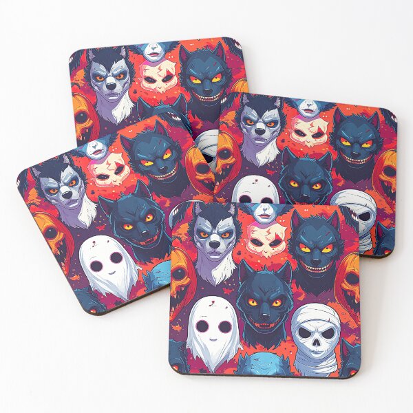Item preview, Halloween Monster Masks In Colorful Vibrant Colors Designs designed and sold by DEC02.