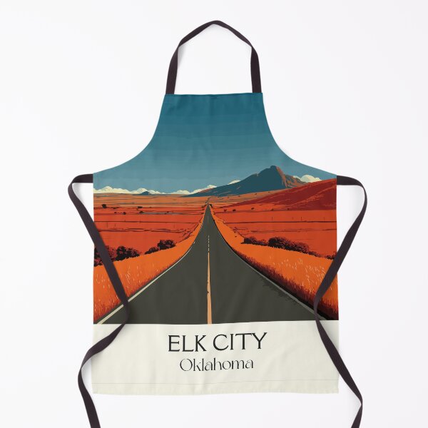 Item preview, Elk City Oklahoma Vintage Travel Poster | Open Road Scenery Art Print | Western OK Decor designed and sold by TuncGK.