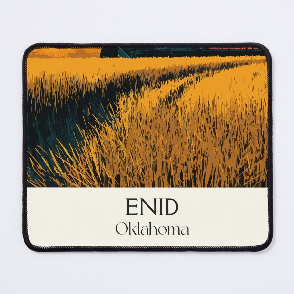 Item preview, Enid Oklahoma Vintage Travel Poster | Grain Elevator Harvest Art Print | Agricultural Heartland Decor designed and sold by TuncGK.