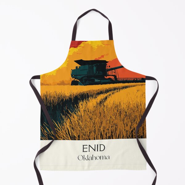 Item preview, Enid Oklahoma Vintage Travel Poster | Grain Elevator Harvest Art Print | Agricultural Heartland Decor designed and sold by TuncGK.