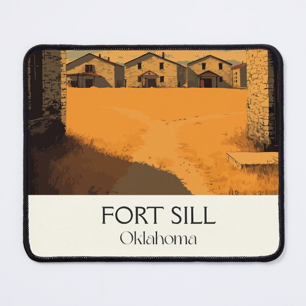 Item preview, Fort Sill Oklahoma Vintage Travel Poster | Army Base Art Print | Historic Landmark Decor designed and sold by TuncGK.