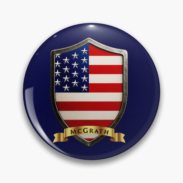 Item preview, McGrath Family USA Shield, Stars & Stripes Pride Crest designed and sold by Highlandkings.