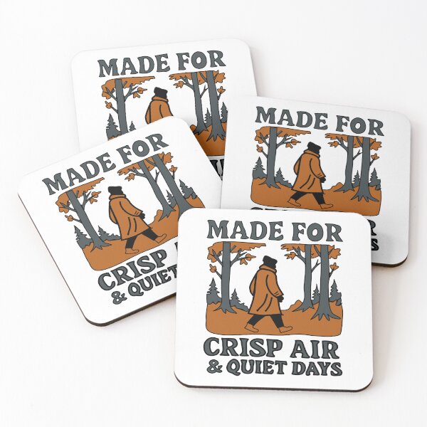 Item preview, Made for Crisp Air & Quiet Days – Autumn Walk Retro Graphic Design designed and sold by ForcePrint.