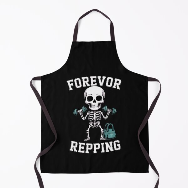 Item preview, Forevor Repping – Skeleton Lifting Weights Gym Cartoon Design designed and sold by Enea Kelo.