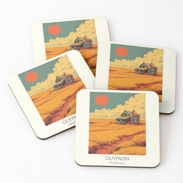 Item preview, Guymon Oklahoma Vintage Travel Poster | Panhandle Harvest Art Print | Agricultural Heartland Decor designed and sold by TuncGK.