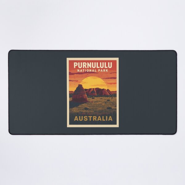 Item preview, A Vintage Illustration of Purnululu National Park - Australia designed and sold by GoodOldVintage.