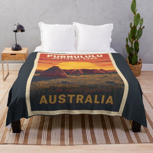 Item preview, A Vintage Illustration of Purnululu National Park - Australia designed and sold by GoodOldVintage.