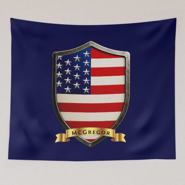 Item preview, McGregor Family USA Shield, Stars & Stripes Heritage Crest designed and sold by Highlandkings.