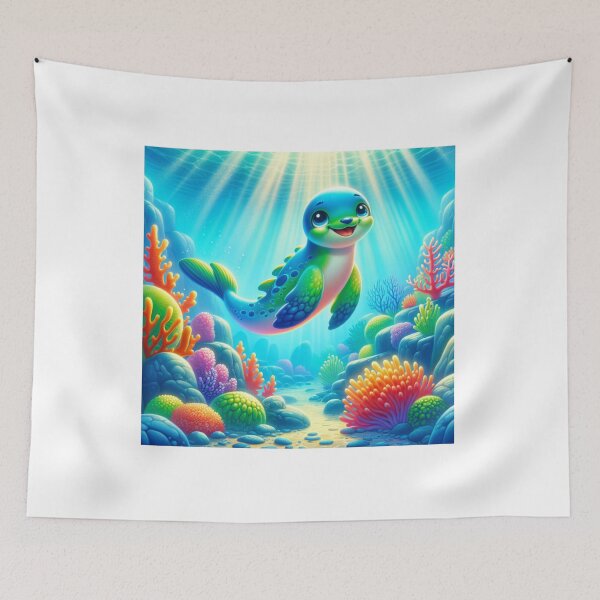 Item preview, A CARTOON SEA CREATURE designed and sold by Catalina Kate.