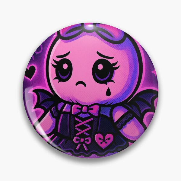 Item preview, Creepy Cute Pink Goth Ghost – Pastel Gothic Kawaii Spooky Sticker designed and sold by JacobKAurumhead.