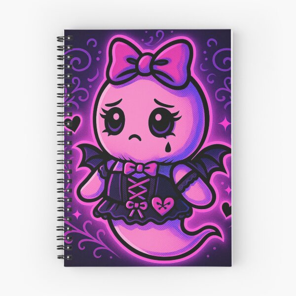 Item preview, Creepy Cute Pink Goth Ghost – Pastel Gothic Kawaii Spooky Sticker designed and sold by JacobKAurumhead.