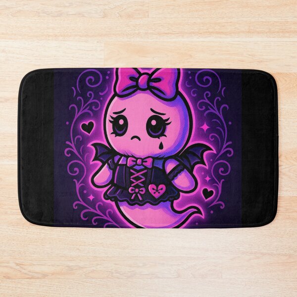 Item preview, Creepy Cute Pink Goth Ghost – Pastel Gothic Kawaii Spooky Sticker designed and sold by JacobKAurumhead.