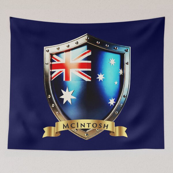 Item preview, McIntosh Family Australia Shield, Heritage Crest of Pride designed and sold by Highlandkings.
