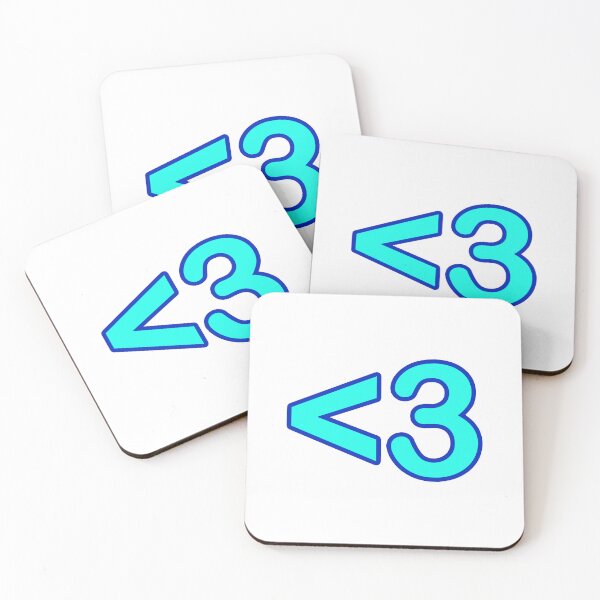 Item preview, <3 Heart Keyboard Emote Blue Outline designed and sold by Memes N Lore .