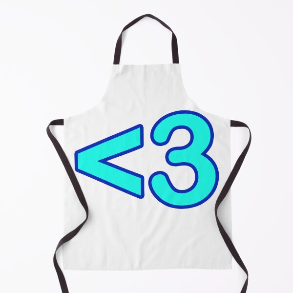Item preview, <3 Heart Keyboard Emote Blue Outline designed and sold by Memes N Lore .