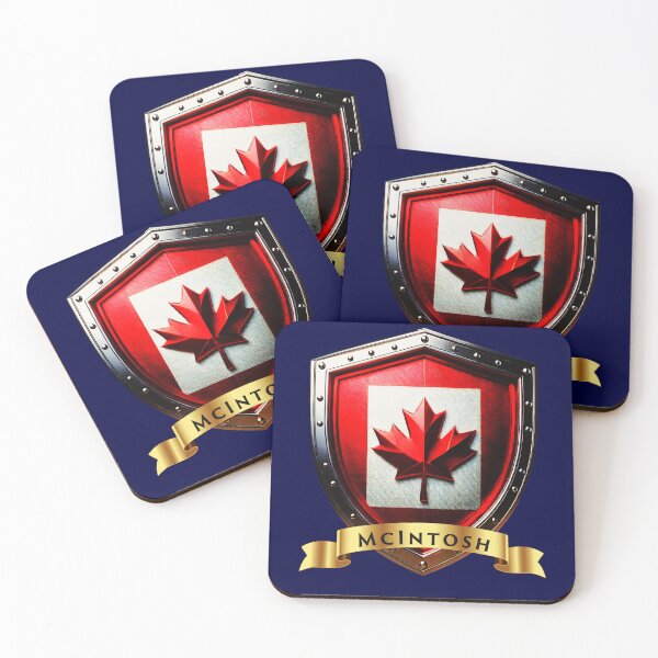 Item preview, McIntosh Family Canada Shield, Maple Leaf Heraldry Crest designed and sold by Highlandkings.