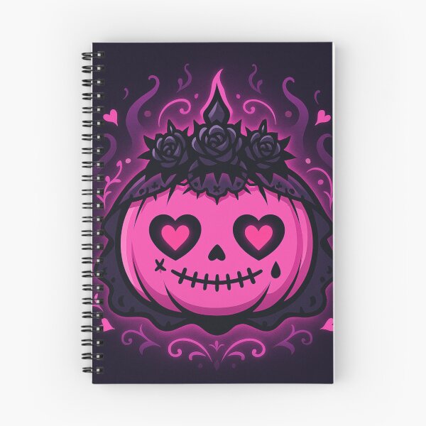 Item preview, Creepy Cute Pink Goth Pumpkin – Pastel Gothic Kawaii Halloween Sticker designed and sold by JacobKAurumhead.