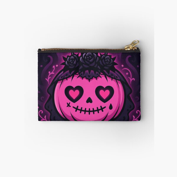 Item preview, Creepy Cute Pink Goth Pumpkin – Pastel Gothic Kawaii Halloween Sticker designed and sold by JacobKAurumhead.