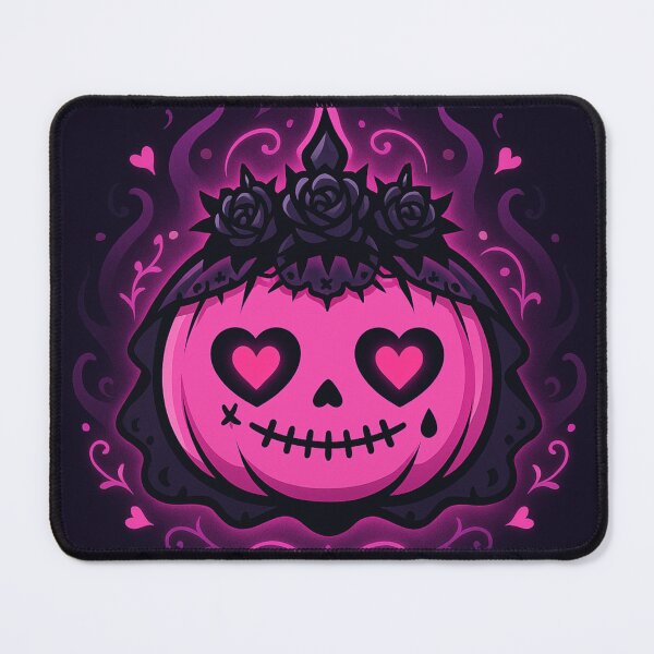 Item preview, Creepy Cute Pink Goth Pumpkin – Pastel Gothic Kawaii Halloween Sticker designed and sold by JacobKAurumhead.