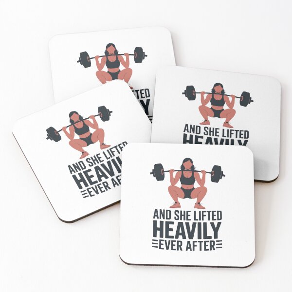 Item preview, And She Lifted Heavily Ever After – Feminine Strength Squat Art designed and sold by Enea Kelo.