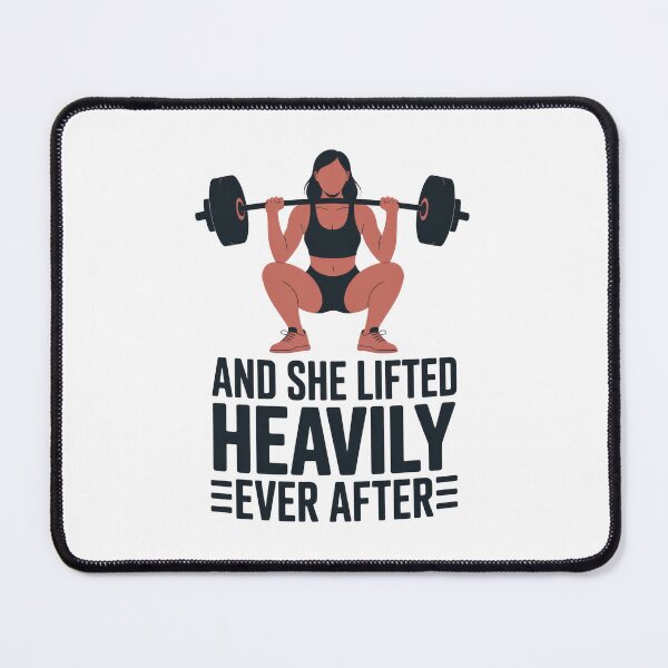 Item preview, And She Lifted Heavily Ever After – Feminine Strength Squat Art designed and sold by Enea Kelo.