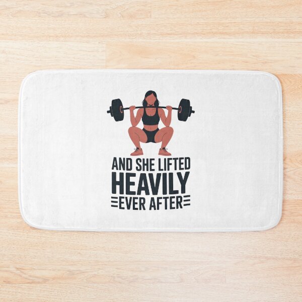 Item preview, And She Lifted Heavily Ever After – Feminine Strength Squat Art designed and sold by Enea Kelo.