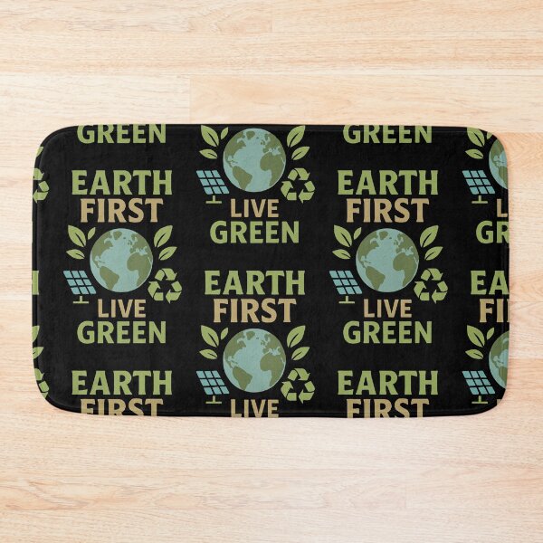 Item preview, Earth First | Live Green Sustainable Earth Day designed and sold by NaphDesigns.