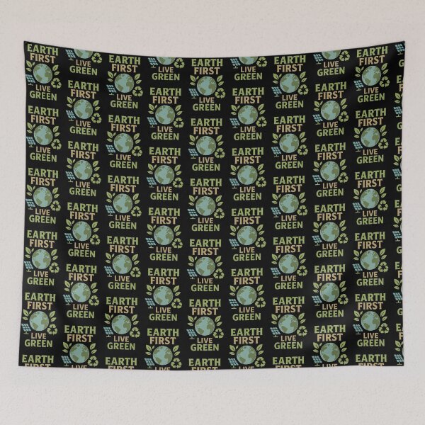 Item preview, Earth First | Live Green Sustainable Earth Day designed and sold by NaphDesigns.
