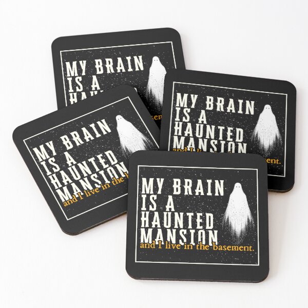 Item preview, Haunted Mansion Brain Quote – Funny Spooky Mind designed and sold by HumanPhase.