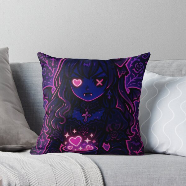 Item preview, Creepy Cute Pink Goth Vampire Girl – Pastel Gothic Kawaii Vampire Sticker designed and sold by JacobKAurumhead.