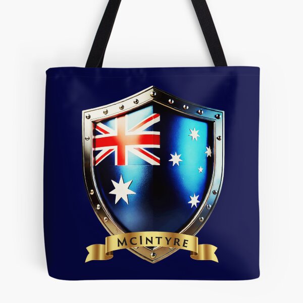 Item preview, McIntyre Family Australia Shield, Bold Heritage Crest designed and sold by Highlandkings.
