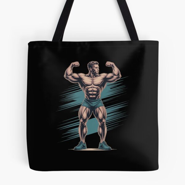 Item preview, Shredded Physique – Muscular Bodybuilder Flexing Cartoon designed and sold by Enea Kelo.