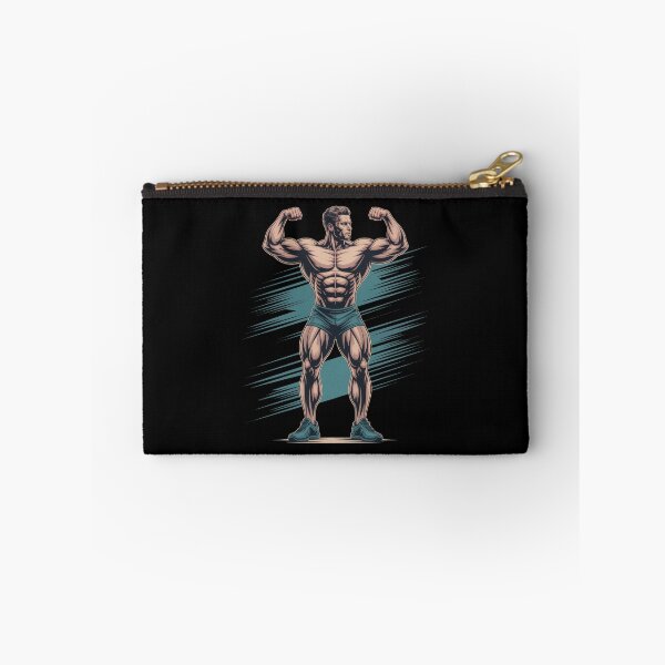 Item preview, Shredded Physique – Muscular Bodybuilder Flexing Cartoon designed and sold by Enea Kelo.