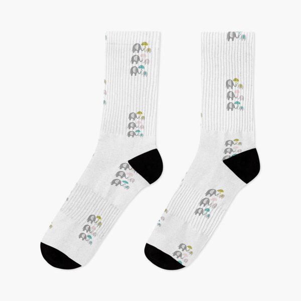 Item preview, Cute Colorful Elephants Raining HeartsFamily Design designed and sold by Oak Mountain.