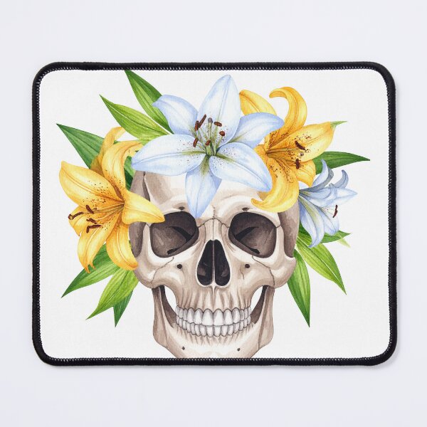 Item preview, SKULL WITH CROWN OF LILYS designed and sold by cubiask.