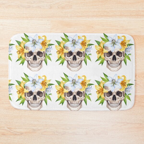 Item preview, SKULL WITH CROWN OF LILYS designed and sold by cubiask.