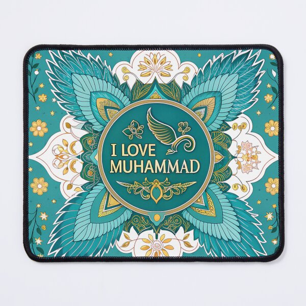 Item preview, I Love Muhammad – Islamic Mandala Floral Art designed and sold by aminz4.
