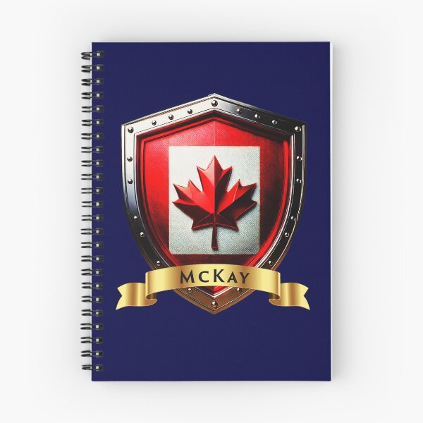 Item preview, McKay Family Canada Shield, Maple Leaf Heraldry Crest designed and sold by Highlandkings.