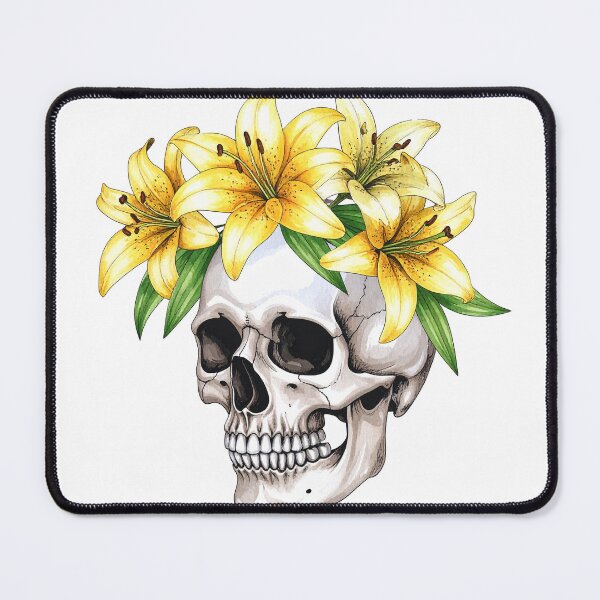 Item preview, SKULL WITH CROWN OF LILYS designed and sold by cubiask.