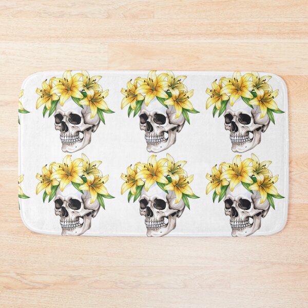 Item preview, SKULL WITH CROWN OF LILYS designed and sold by cubiask.