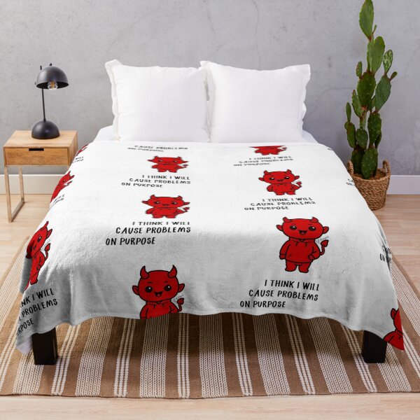 Item preview, Cartoon Devil – I Think I Will Cause Problems on Purpose designed and sold by effdesigns.
