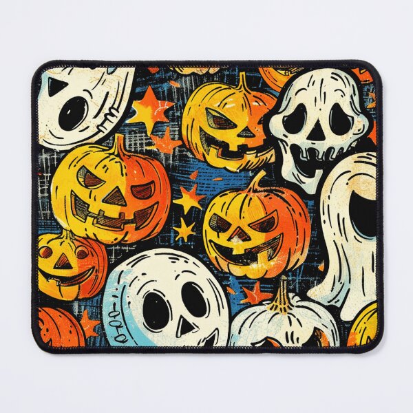 Item preview, Halloween Scary Jack-O-Lanterns, Goblins And Ghosts Pattern designed and sold by DEC02.