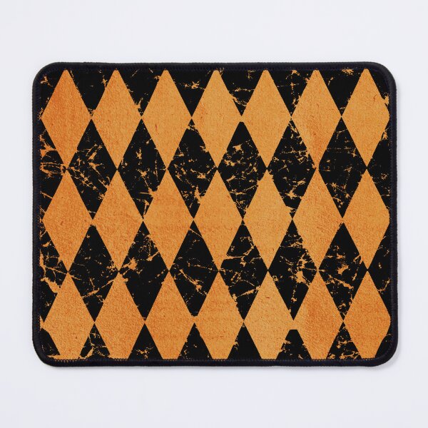 Item preview, Halloween pattern used look retro pattern diamonds orange designed and sold by Luzi Illustrella.