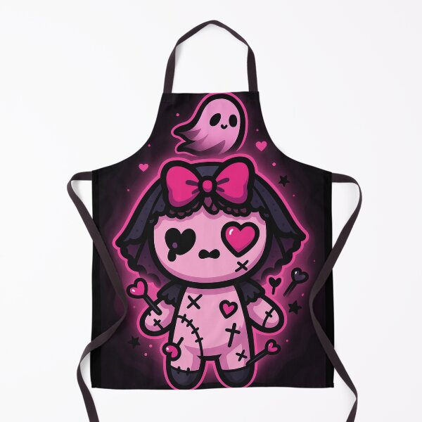 Item preview, Creepy Cute Pink Goth Voodoo Doll – Pastel Gothic Kawaii Sticker designed and sold by JacobKAurumhead.